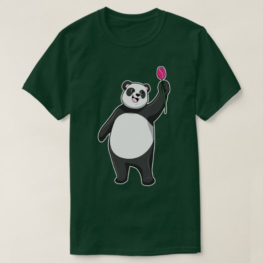 Panda mit Tulip T-Shirt (Design vorne)