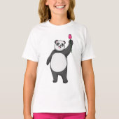 Panda mit Tulip T-Shirt (Vorderseite)