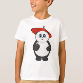 Panda mit Umbrella T-Shirt (Vorderseite)