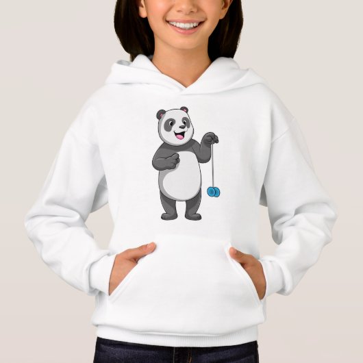 Panda mit Yo-yo Hoodie (Vorderseite)