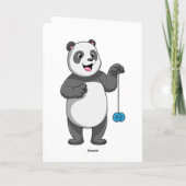 Panda mit Yo-yo Karte (Rückseite)