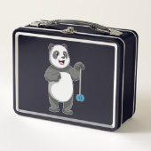 Panda mit Yo-yo Metall Brotdose (Vorderseite)