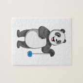 Panda mit Yo-yo Puzzle (Horizontal)
