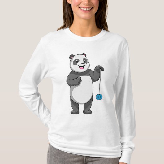 Panda mit Yo-yo T-Shirt (Vorderseite)