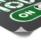 Panda Mode On Funny Animal Bear Lover Owner Costum Poster (Ecke)