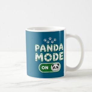 Panda-Modus Ein Lustiger Tierbär Liebhaber Besitze Kaffeetasse