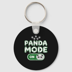 Panda-Modus Ein Lustiger Tierbär Liebhaber Besitze Schlüsselanhänger