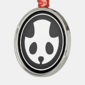 Panda mon silbernes ornament (Links)