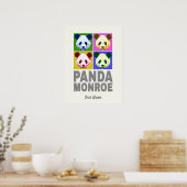 Panda Monroe Bär Pop Art Portrait Poster (Küche)