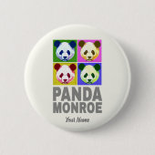 Panda Monroe Bear Pop Button (Vorderseite)