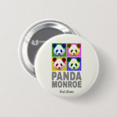 Panda Monroe Bear Pop Button (Vorne & Hinten)