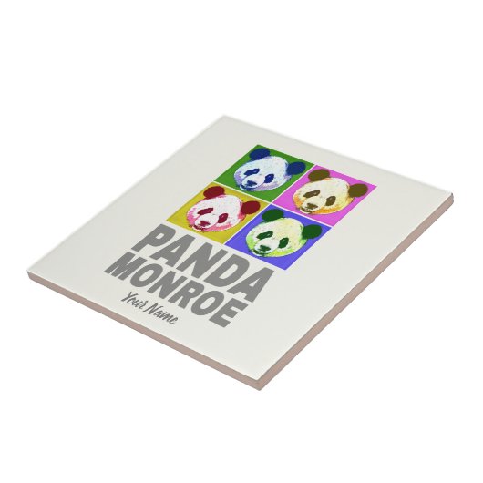 Panda Monroe Bear Pop Fliese (Seite)