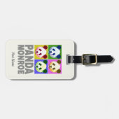 Panda Monroe Bear Pop Gepäckanhänger (Vorderseite horizontal)