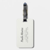 Panda Monroe Bear Pop Gepäckanhänger (Rückseite vertikal)