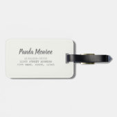 Panda Monroe Bear Pop Gepäckanhänger (Rückseite horizontal)