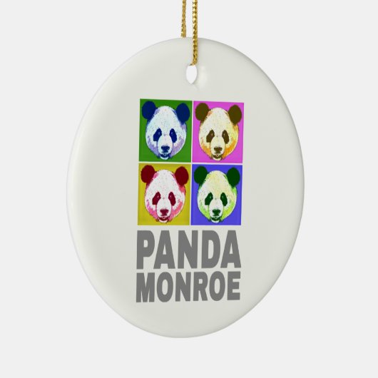 Panda Monroe Bear Pop Keramik Ornament (Rechts)