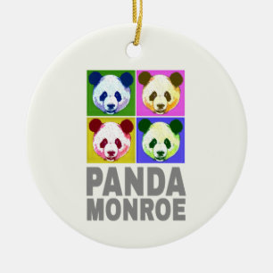 Panda Monroe Bear Pop Keramik Ornament