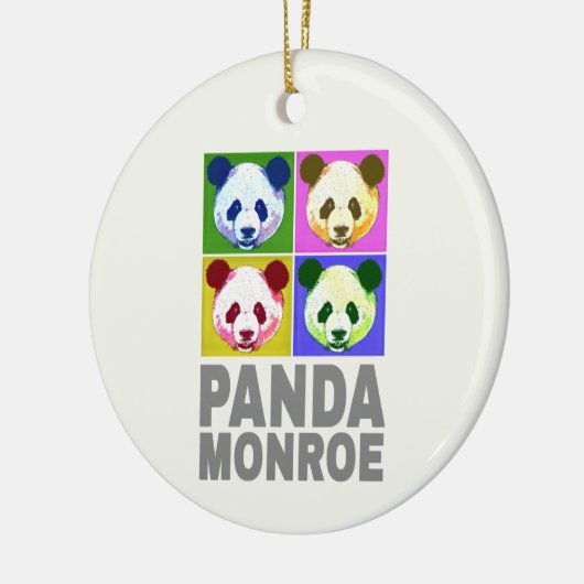 Panda Monroe Bear Pop Keramik Ornament (Links)