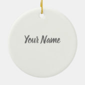 Panda Monroe Bear Pop Keramik Ornament (Hinten)