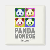 Panda Monroe Bear Pop Magnet (Vorne)