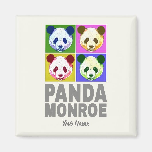 Panda Monroe Bear Pop Magnet (Vorne)