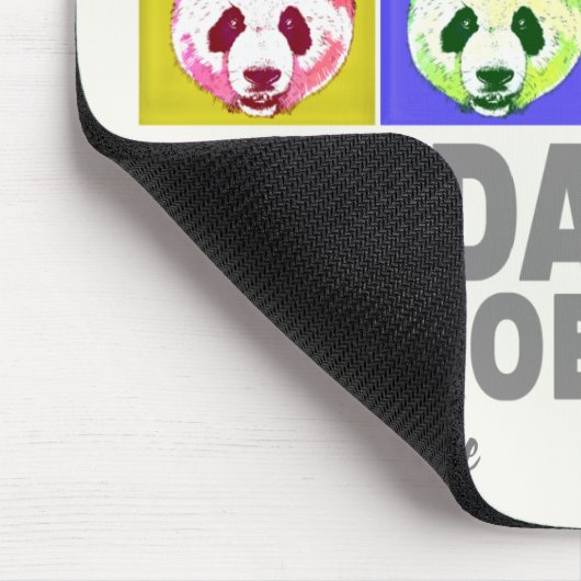 Panda Monroe Bear Pop Mousepad (Ecke)