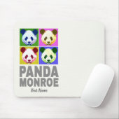 Panda Monroe Bear Pop Mousepad (Mit Mouse)