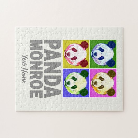 Panda Monroe Bear Pop Puzzle (Horizontal)