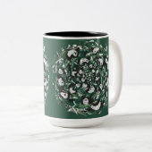Panda-Monster Zweifarbige Tasse (VorderseiteRechts)