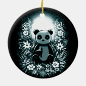 Panda Moon Keramik Ornament (Hinten)