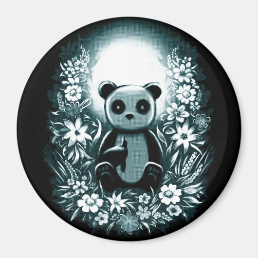 Panda Moon Magnet (Vorne)