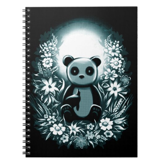 Panda Moon Notizblock (Vorderseite)