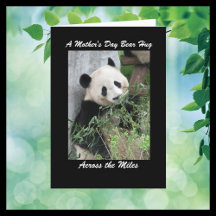 Panda Mother's Day Bären umarmen über Meilen Gruß