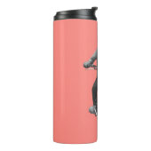 Panda Motorcyle Reiter Thermosbecher (Nach links gedreht)