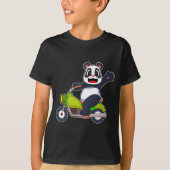 Panda Motorrad T-Shirt (Vorderseite)