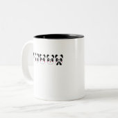 Panda-Multifaces Zweifarbige Tasse (Vorderseite Links)
