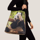 Panda Multiprint Cross Body Bag Tragetaschen Mit Langen Trägern (Von Nahem)