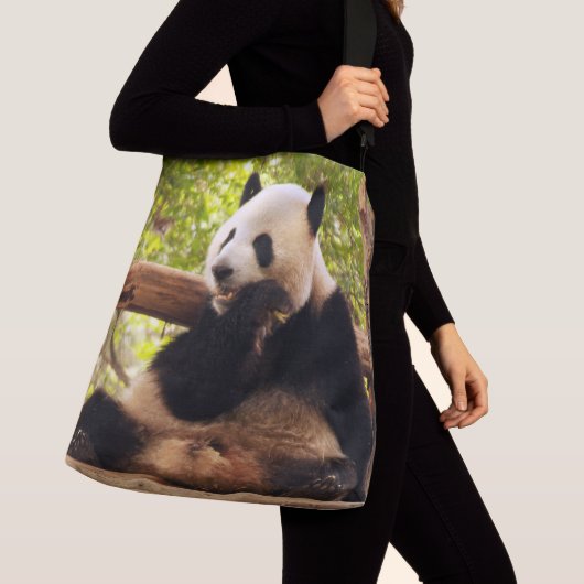 Panda Multiprint Cross Body Bag Tragetaschen Mit Langen Trägern (Von Nahem)