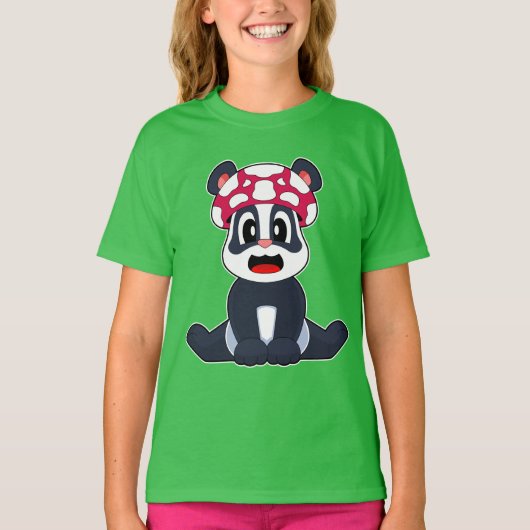 Panda Mushroom T-Shirt (Vorderseite)