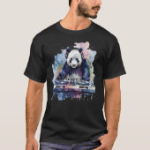 Panda Music DJ Beatmaker Panda Lover Turntable DJ T-Shirt (Vorderseite)