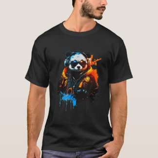 Panda Music Dj Controller Gaming Panda T-Shirt