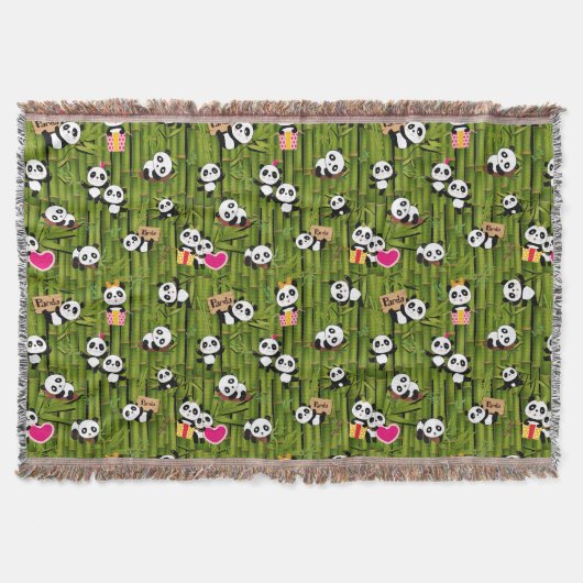 Panda-Muster 2 Decke (Vorderseite)
