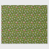 Panda-Muster 2 Geschenkpapier (Flach)