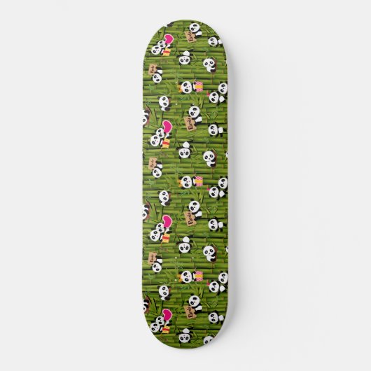 Panda-Muster 2 Skateboard (Vorderseite)