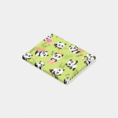 Panda-Muster 3 Post-it Klebezettel (angewinkelt)