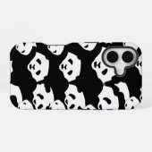 Panda-Muster iPhone 16 Hülle (Rückseite (Horizontal))