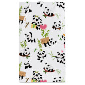 Panda-Muster Kleine Geschenktüte (Rückseite)