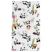 Panda-Muster Kleine Geschenktüte (Vorderseite)