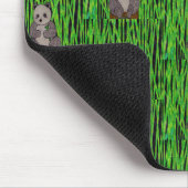 Panda (Muster) - Maus-Pad Mousepad (Ecke)