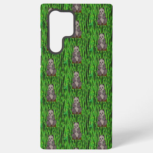 Panda (Muster) - Samsung-Fall Samsung Galaxy Hülle (Rückseite)
